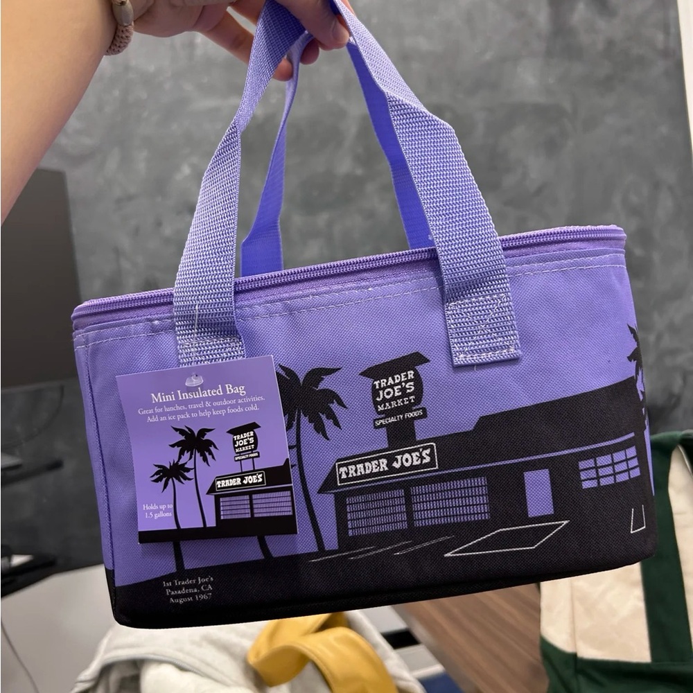 Trader Joe's Mini Purple Insulated Tote (NTW)